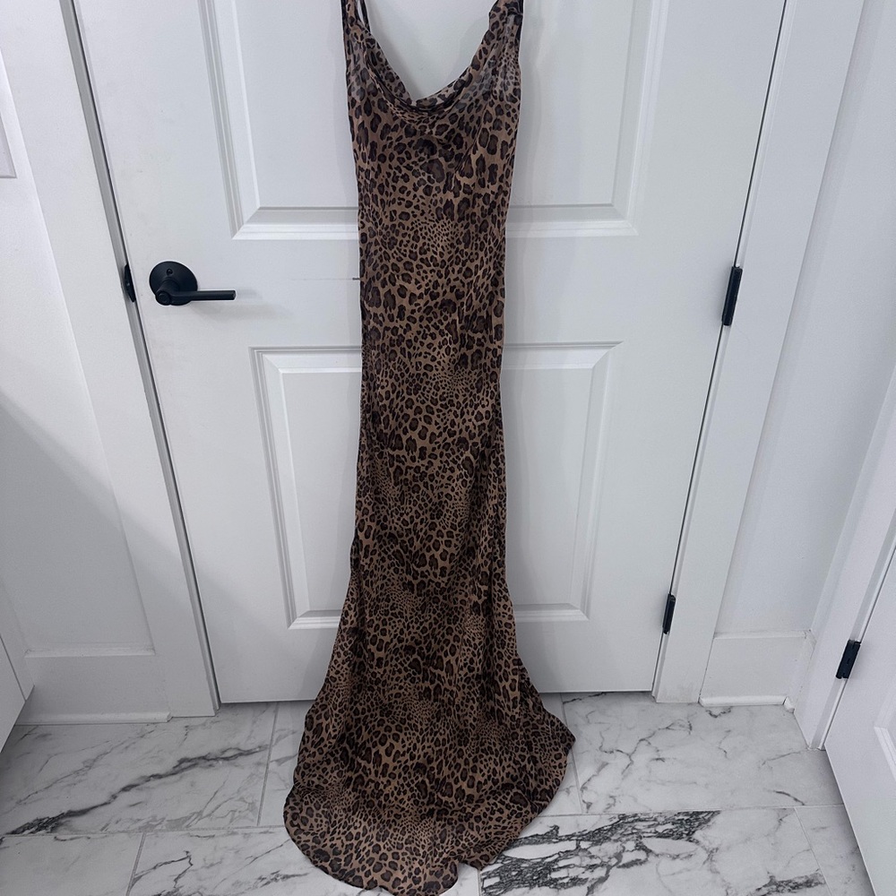 Neon Blonde Leopard Print Dress